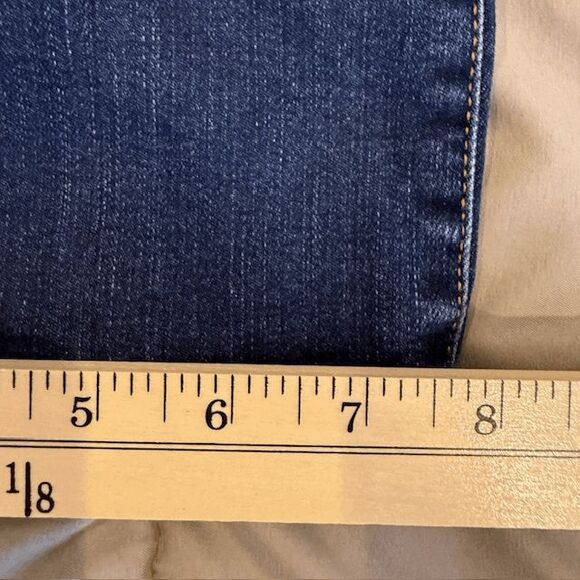 NYDJ Marilyn Straight Quinn Wash Jeans Zip Fly Stretch Tech Size 12 - Picture 15 of 16